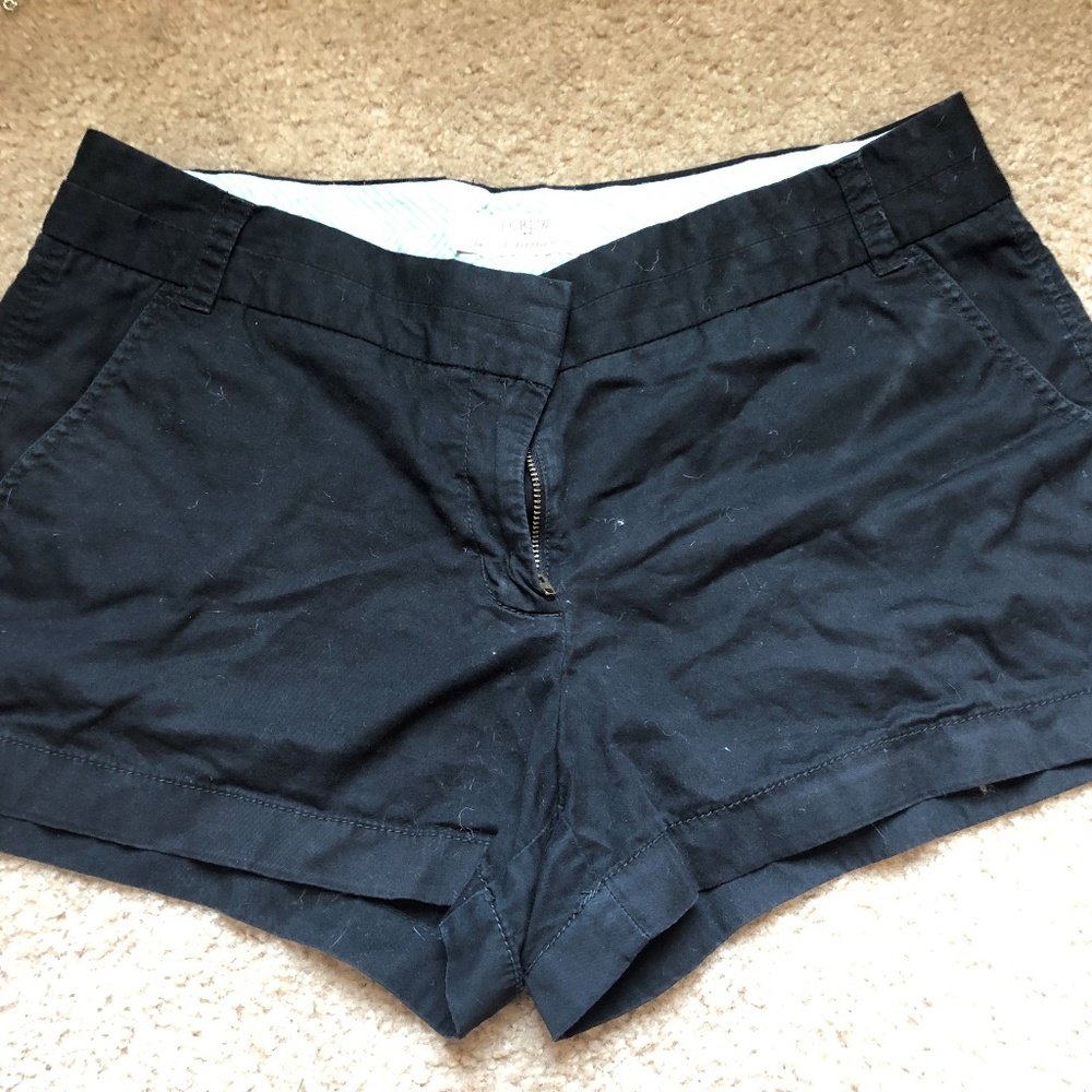 Black J. Crew Broken-In Chino Shorts